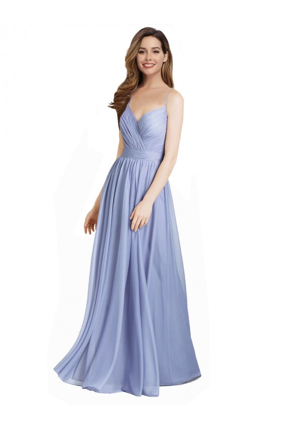 Chiffon & Lace Sweetheart Open Back A-Line Bridesmaid Dress / Evening Dress Derby