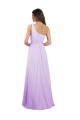 Chiffon One Shoulder A-Line Lilac Bridesmaid Dress / Evening Dress Derby