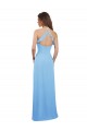 Soft Chiffon Sweetheart Keyhole Back A-Line Periwinkle Bridesmaid Dress Derby