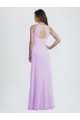 Soft Chiffon Sweetheart Keyhole Back A-Line Lilac Bridesmaid Dress / Formal Dress Derby
