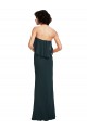 Soft Chiffon Strapless Sheath Black Bridesmaid Dress Derby