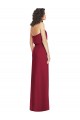 Soft Chiffon Strapless Low Back A-Line Lilac Formal Dress / Bridesmaid Dress Derby