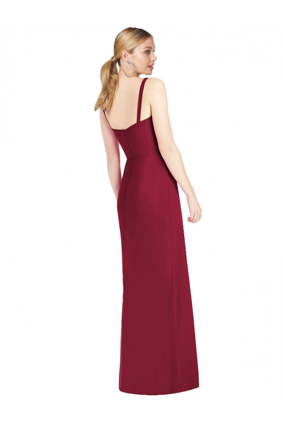 Soft Chiffon Strapless Mermaid Lilac Bridesmaid Dress Derby