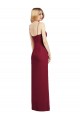 Soft Chiffon V-Neck Trumpet Coral Formal Dress / Bridesmaid Dress Derby