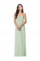Soft Chiffon Strapless Trumpet Sage Bridesmaid Dress Derby