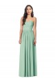 Soft Chiffon Strapless Trumpet Mint Green Bridesmaid Dress Derby
