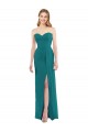 Soft Chiffon Strapless Trumpet Hunter Bridesmaid Dress Derby