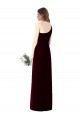 Soft Chiffon One Shoulder Trumpet Dark Green Bridesmaid Dress Derby