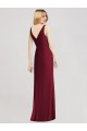 Chiffon Strapless Mermaid Royal Blue Bridesmaid Dress Derby