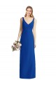 Chiffon Strapless Mermaid Royal Blue Bridesmaid Dress Derby