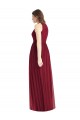 Soft Chiffon Halter Neck A-Line Lilac Bridesmaid Dress Derby