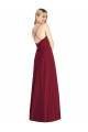 Soft Chiffon V-Neck Open Back A-Line Royal Blue Formal Dress / Bridesmaid Dress Derby