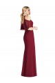 Soft Chiffon Halter Neck Mermaid Sage Semi Formal Evening Dress / Bridesmaid Dress Derby