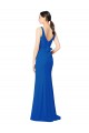 Chiffon Sweetheart Low Back Sheath Royal Blue Bridesmaid Dress / Evening Dress Derby