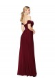 Soft Chiffon High Neck Mermaid Burgundy Formal Dress / Bridesmaid Dress Derby