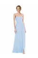 Soft Chiffon Sweetheart A-Line Light Sky Blue Formal Dress / Bridesmaid Dress Derby