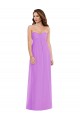 Soft Chiffon Sweetheart Low Back A-Line Violet Semi Formal Evening Dress / Bridesmaid Dress Derby