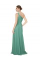 Soft Chiffon Strapless A-Line Icelandic Silver Bridesmaid Dress Derby