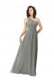 Soft Chiffon One Shoulder A-Line Wisteria Bridesmaid Dress Derby