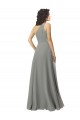 Soft Chiffon One Shoulder A-Line Wisteria Bridesmaid Dress Derby