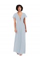 Soft Chiffon V-Neck A-Line Sea Glass Bridesmaid Dress / Formal Dress Derby