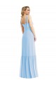 Soft Chiffon Sweetheart A-Line Light Sky Blue Semi Formal Evening Dress / Bridesmaid Dress Derby
