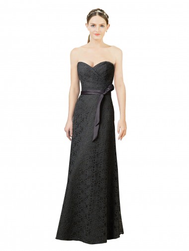 Lace Sweetheart Sheath Slate Grey Bridesmaid Dress Derby