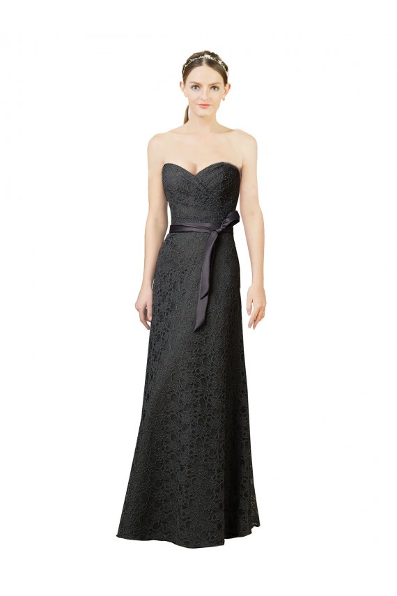 Lace Sweetheart Sheath Slate Grey Bridesmaid Dress Derby