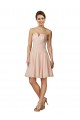 Soft Chiffon & Lace Sweetheart A-Line Pink Bridesmaid Dress Derby