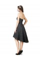 Lace Sweetheart A-Line Slate Grey High Low Bridesmaid Dress Derby