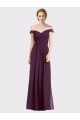 Soft Chiffon & Lace Sweetheart Low Back A-Line Grape Bridesmaid Dress Derby