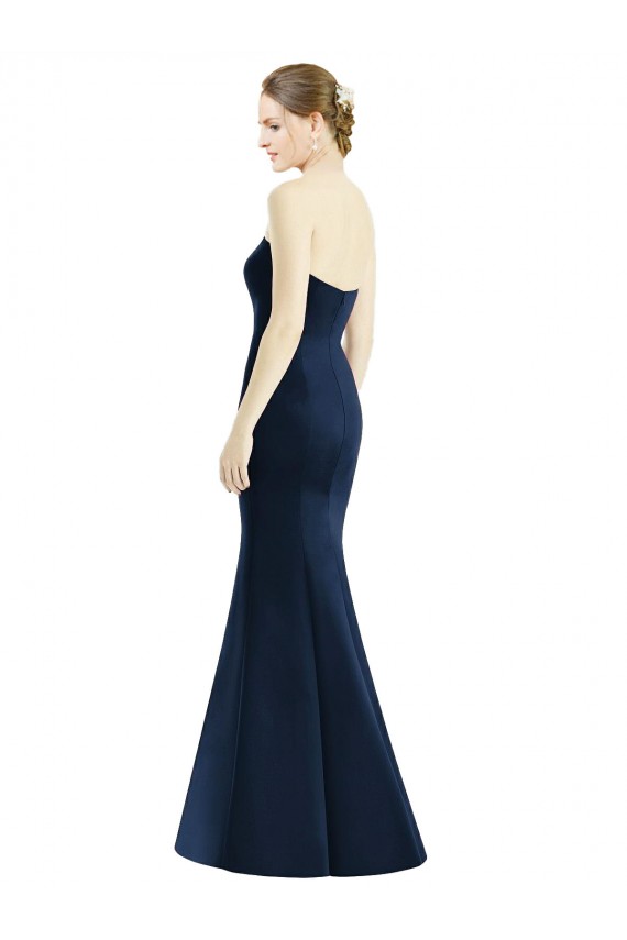 Satin Sweetheart Mermaid Dark Navy Bridesmaid Dress Derby