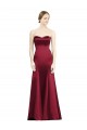 Satin Sweetheart Mermaid Burgundy Bridesmaid Dress Derby