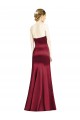 Satin Sweetheart Mermaid Burgundy Bridesmaid Dress Derby
