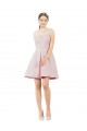 Satin Sweetheart A-Line Pink Evening Gown / Bridesmaid Dress Derby