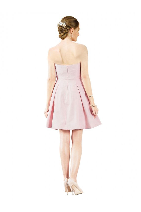 Satin Sweetheart A-Line Pink Evening Gown / Bridesmaid Dress Derby