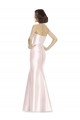 Satin Strapless Mermaid Pink Bridesmaid Dress Derby
