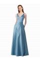 Satin High Neck A-Line Black Tie Prom Dress / Bridesmaid Dress Derby