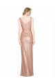 Sequin V-Neck Sheath Rose Gold Bridesmaid Dress / Evening Dress Derby