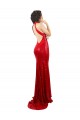 Sequin High Neck Open Back Mermaid Red Formal Evening Gown / Prom Dress / Bridesmaid Dress Derby