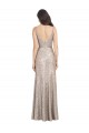 Sequin & Sparkling Sequin High Neck V-Back Sheath Silver Formal Evening Gown / Prom Dress / Bridesmaid Dress Derby