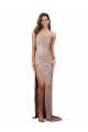 Sequin Scoop Neck Low Back Mermaid Champagne Formal Evening Gown / Prom Dress / Bridesmaid Dress Derby