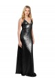 Sequin V-Neck V-Back A-Line Black Formal Evening Gown / Prom Dress / Bridesmaid Dress Derby