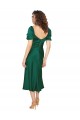 Silk like Satin Sweetheart Low Back A-Line Hunter Formal Evening Gown / Prom Dress / Bridesmaid Dress Derby