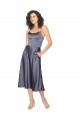 Silk like Satin Scoop Neck Keyhole Back A-Line Dusk Prom Dress / Bridesmaid Dress Derby