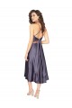 Silk like Satin Scoop Neck Keyhole Back A-Line Dusk Prom Dress / Bridesmaid Dress Derby