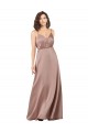 Silk like Satin Sweetheart A-Line Dusty Pink Formal Evening Gown / Bridesmaid Dress Derby