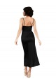 Silk like Satin Cowl Neck A-Line Black Formal Evening Gown / Prom Dress / Bridesmaid Dress Derby