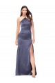 Silk like Satin Halter Neck Low Back Mermaid Dusk Formal Evening Gown / Prom Dress / Bridesmaid Dress Derby
