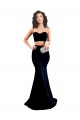 Stretch Crepe High Neck Low Back Mermaid Black Formal Evening Gown / Prom Dress / Bridesmaid Dress Derby